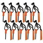 10pcs Fire Starter Flint Steel Striker Ferro Rod Survival Kit Camping Tool New