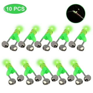  HLOGREE 100 PCS Fishing Bells for Rods Clip on,Fishing Bell for  Fishing Poles,Fishing Pole Bells with Dual Alert Bells,Fishing Rod Bait  Alarm Bell,Portable Fishing Accessories-Green Silver : Sports & Outdoors
