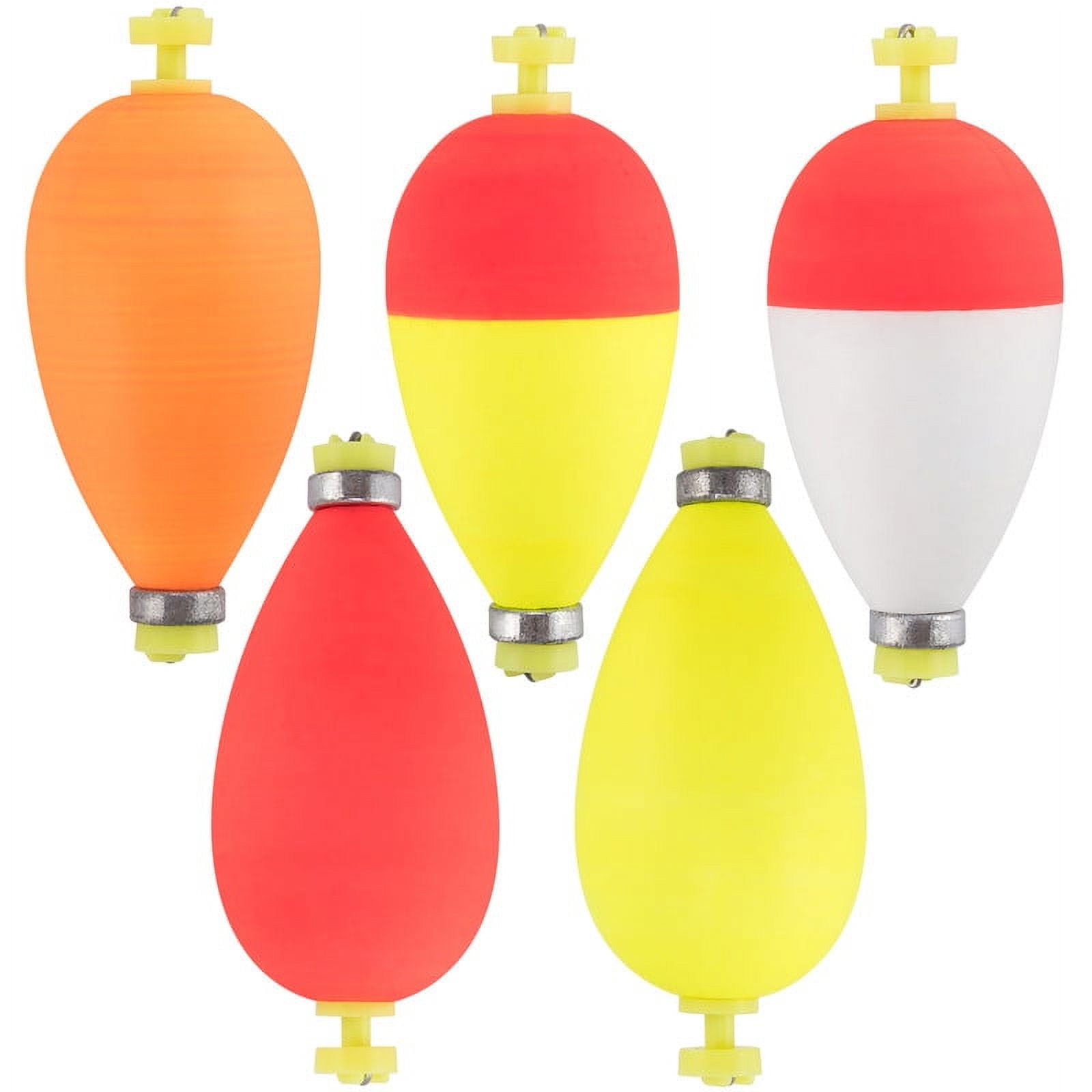 10pcs Fishing EVA Foam Floats Weighted Snapon Bobbers Pear Shape