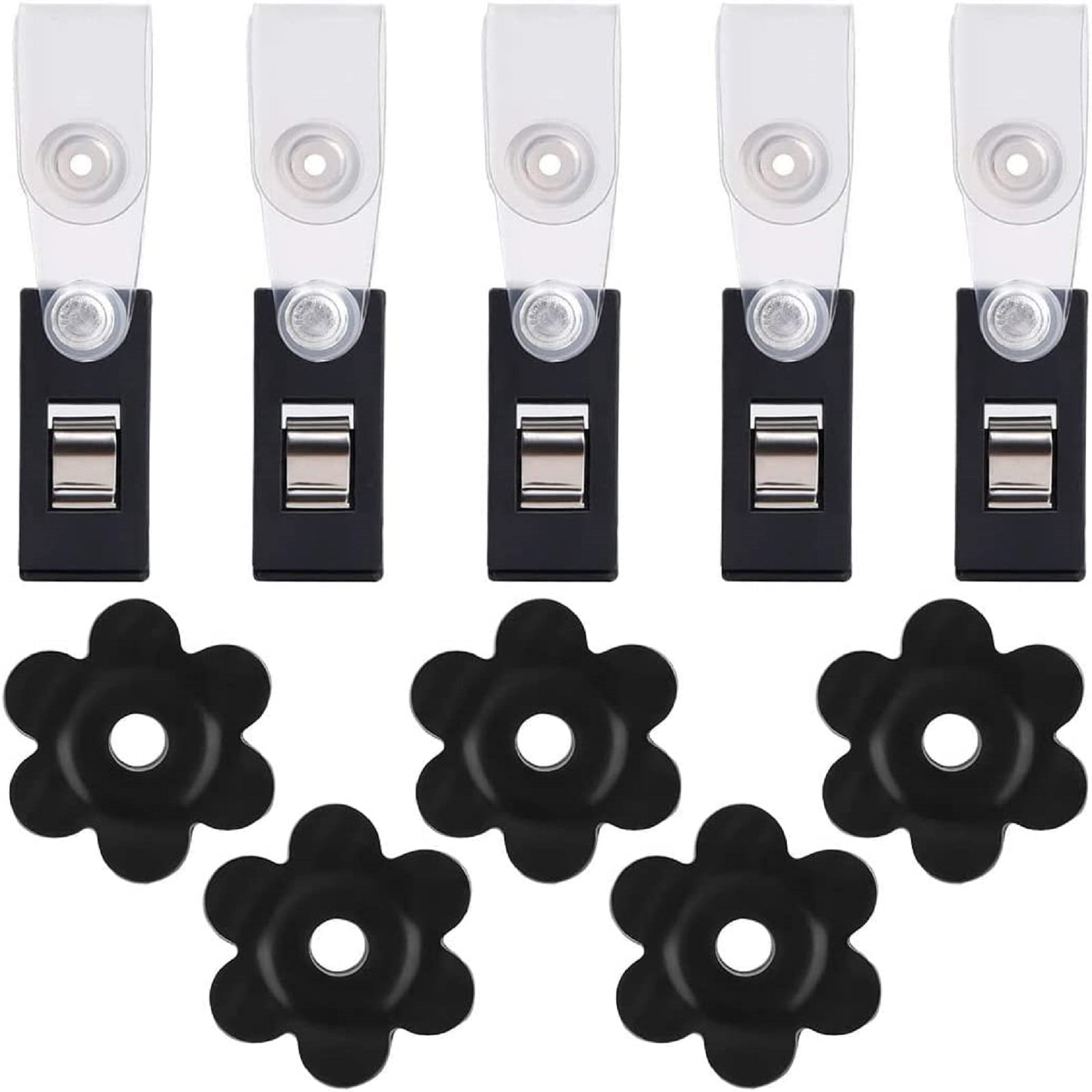 10pcs Flag Stops, EEEkit Garden Flag Rubber Stoppers, AntiWind Clips