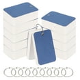 thumbnail image 1 of 10pcs Flash Card with Ring, 3.5x2" Flash Card Blank 100 Sheets Each White Blank Index Cards Small Note Cards for Studying Memory Learning, Dark Blue, 1 of 6