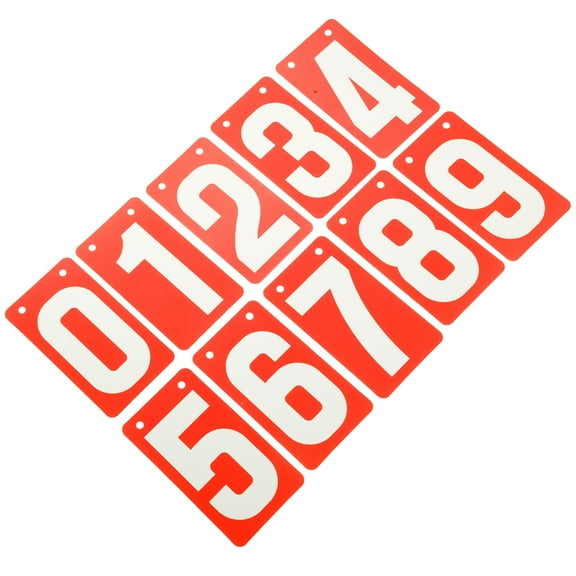 10pcs Flip Scoreboard Number Cards Portable Score Keeper for Sports and Competition Practical Score Recording Cards for Billiards and Football