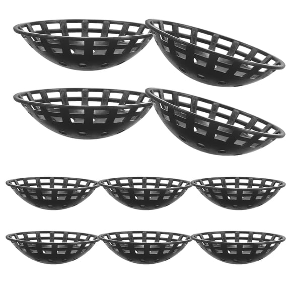 KAKOWELY Planter Inserts For Pots Flower Pot Mesh Mat Black Plastic 10pcs