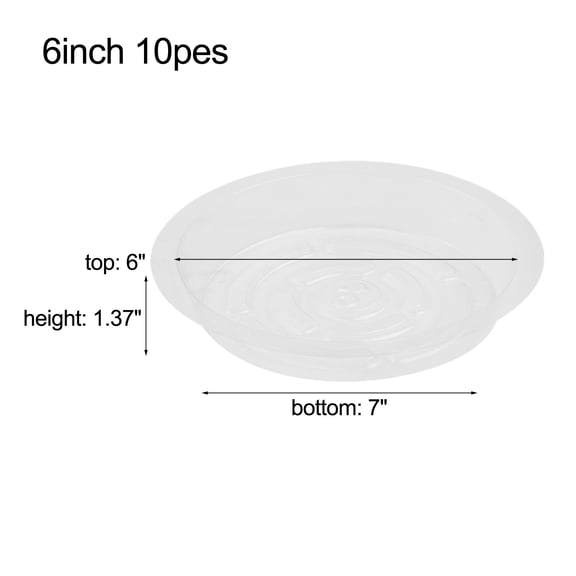 10pcs Flower Pot Mat 6Inch/8Inch/10Inch Transparent PET Perfect For Indoor Plants Garden Tools Parts Outdoor/indoor