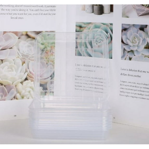 10pcs Grey Flower Pot Saucers for Plant Trays with Drip Protection Stable Plastic Material