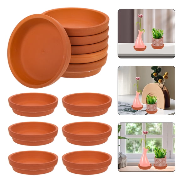 PENIKOKO Pottery Plant Pot Plates, , Ideal for Indoor and Outdoor Use, Prevents Water Spills and Protects