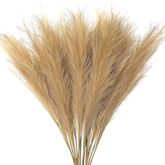 10pcs Fluffy Pampas Grass Artificial Simulation Plant Flowers for Wedding Boho Bouquet Home Party Decoration Reed Floral Decor
