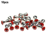 10pcs Fly Bait Eyes Fly Tying Materials Dumbbell Shape 3.2mm 4.0mm 4.8mm Fishing