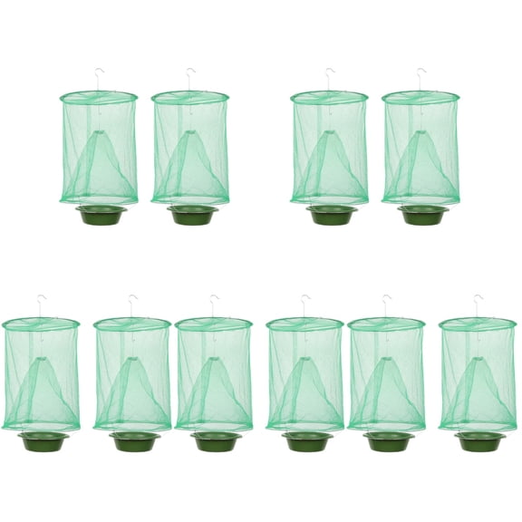 10pcs Fly Catching Cages Fly Catching Trap Flytrap Cages Hanging Fly Catchers
