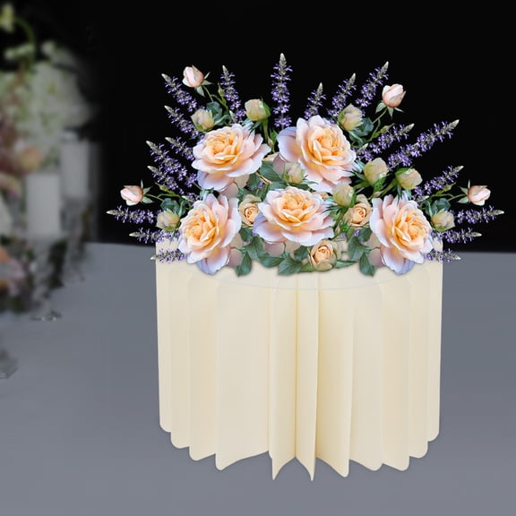 10pcs Foldable Cardboard Centerpiece Display, Cylinder Flowers Stand, Columns Display Photography Background