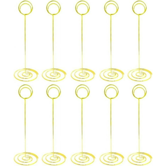 10pcs Metal Sign Wedding Sign Table Numbers for Wedding Table Number Holder Table Number Stands Picture Holders for Tables Business Holder Memo Clip Love Heart Memo Holder The Sign