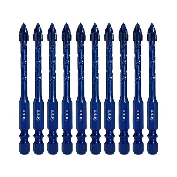 10pcs For Glass Tile Drill Bit Set with Eccentric Design for Efficient Punching