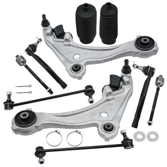 10pcs Front Lower Control Arms Tie Rod Left & Right fit for Nissan Maxima 2009-2014
