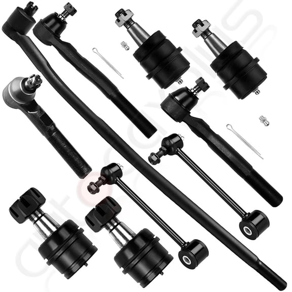 10pcs Front & Rear Drag Link Tie Rod End Suspension For 2007-2017 Jeep Wrangler