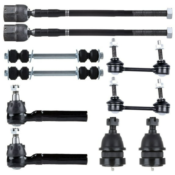 10pcs Front Rear Sway Bars Tie Rods Ball Joints For 1999-2004 Ford Mustang