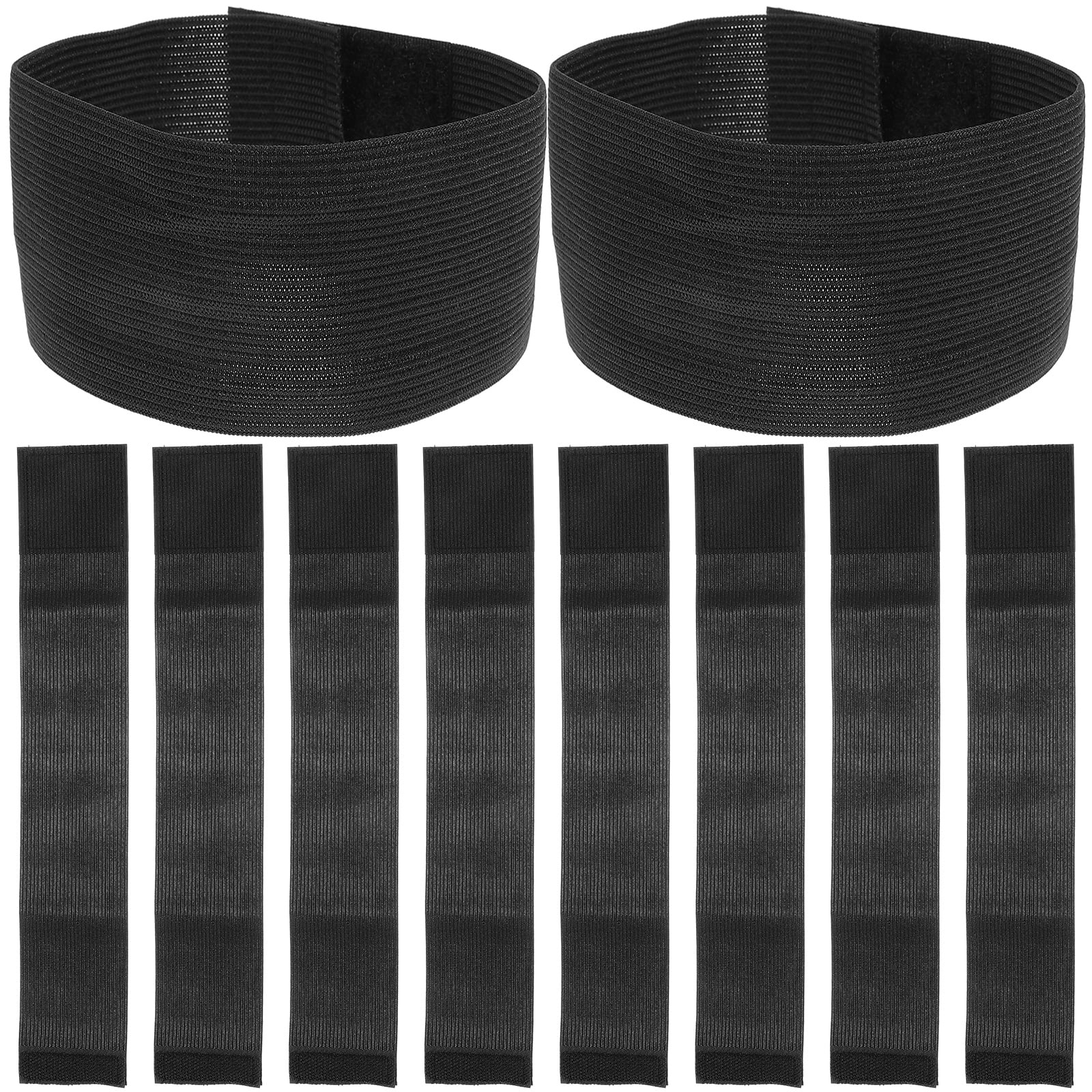 10pcs Funeral Black Memorial Arm Band Mourning Arm Band Police Band Elastic Arm Band