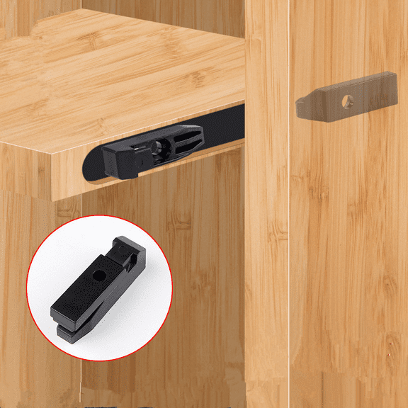 10pcs Furniture Hidden Fastener Clapboard Connector Shelf Clip Bracket Holder Installation Chute Hasp Buckle Partition Support