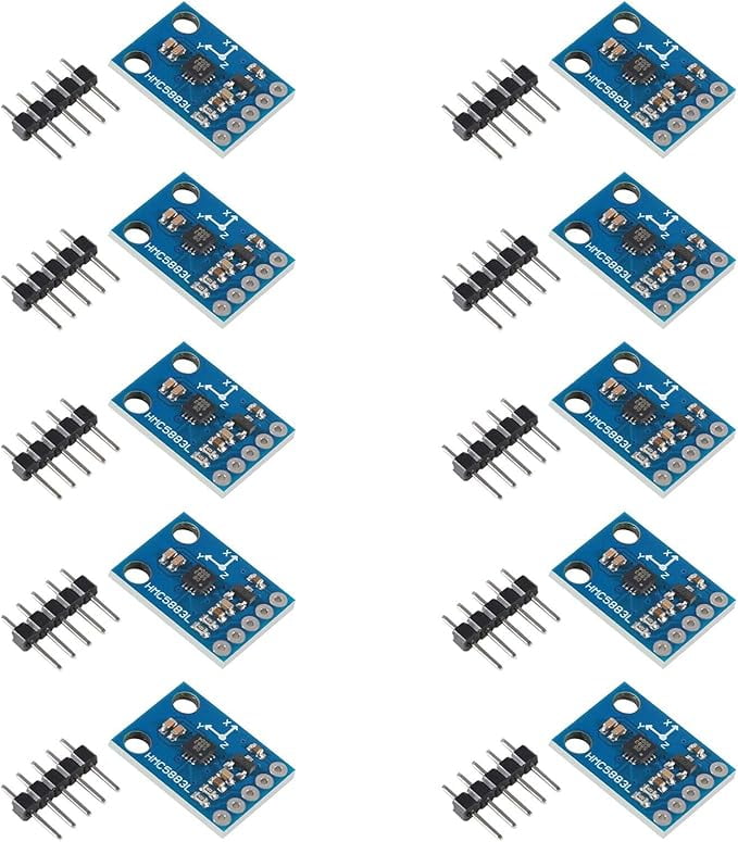 10pcs GY-273 QMC5883L 3-Axis Compass Magnetometer Sensor Board Module ...