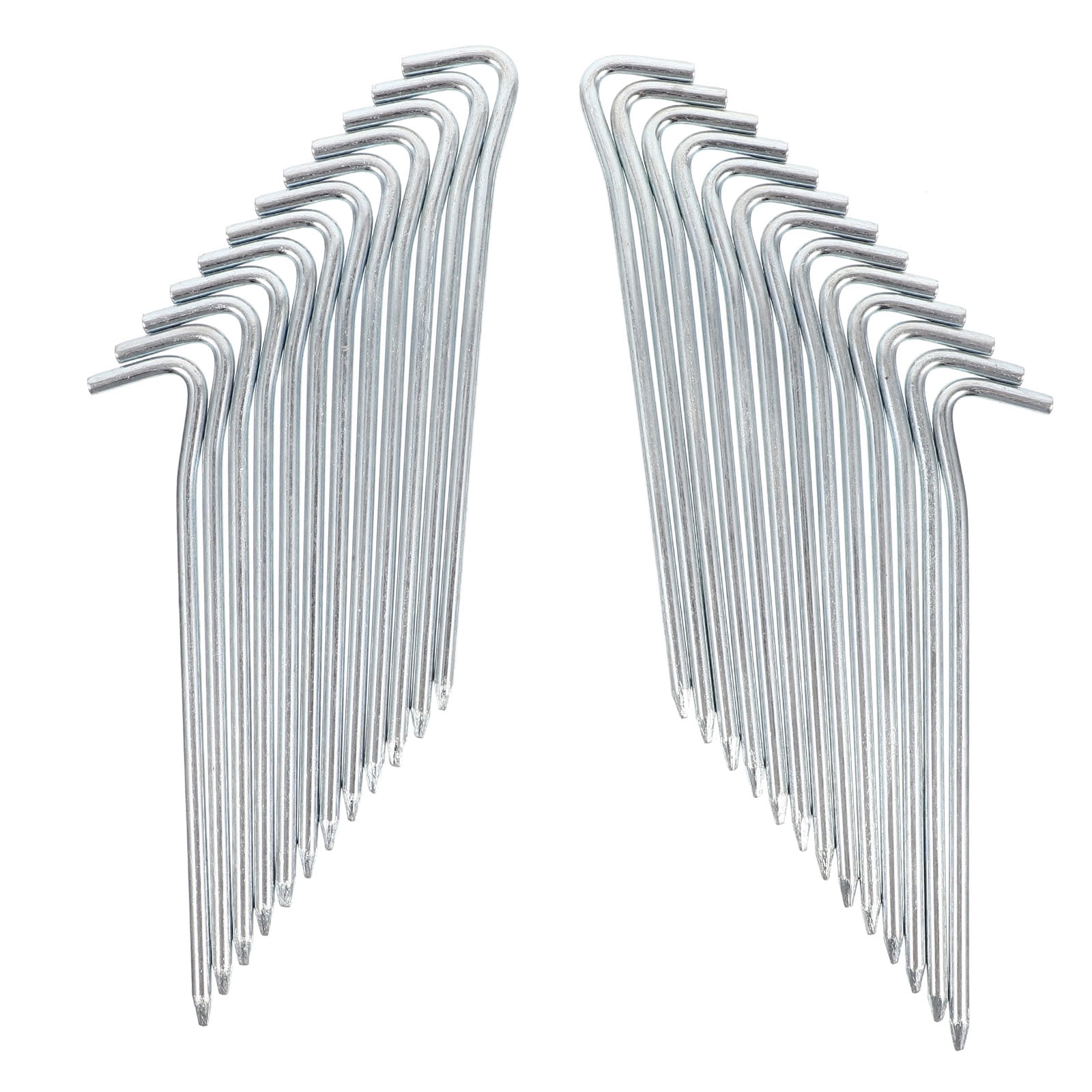 10pcs Galvanized Iron Tent Stakes Metal Tent Pegs Yard Camping Tent