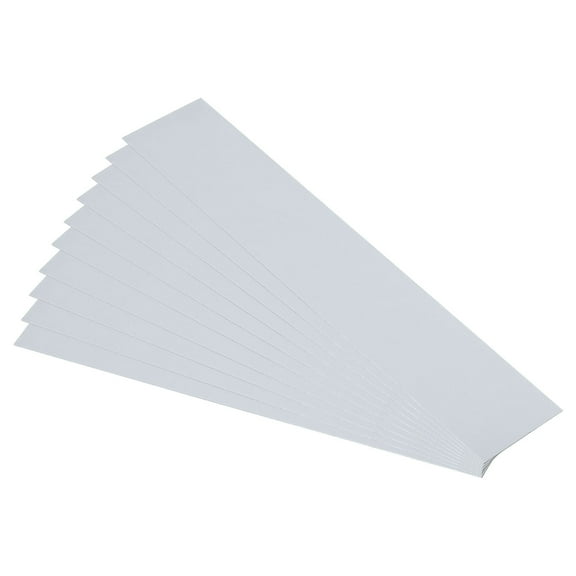 10pcs Galvanized Steel Sheet, 15x3cm Metal Sheet Galvanized Steel Plate Panels 0.5mm Thick for Roof Flashing