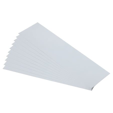 10pcs Galvanized Steel Sheet, 18x5cm Metal Sheet Galvanized Steel Plate Panels 0.5mm Thick for Roof Flashing