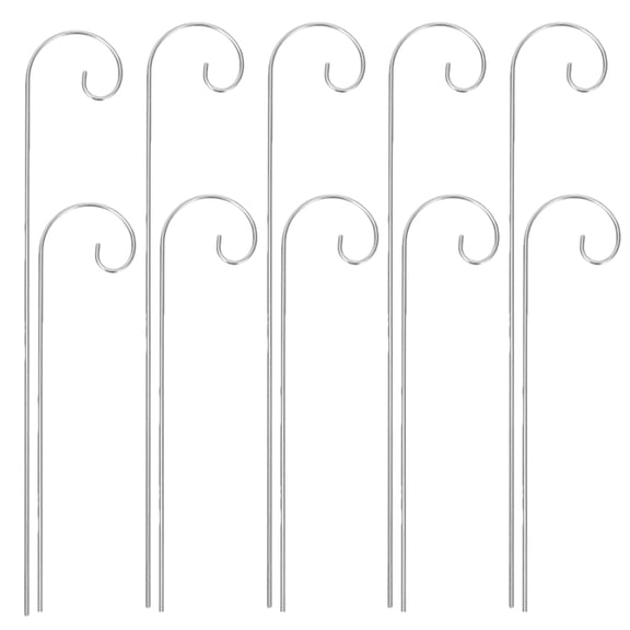 10pcs Garden Shepherd'S Hook For Plants Metal Label Hanger Outdoor Plant Marker Hooks For Ground Nursery Plant Labels