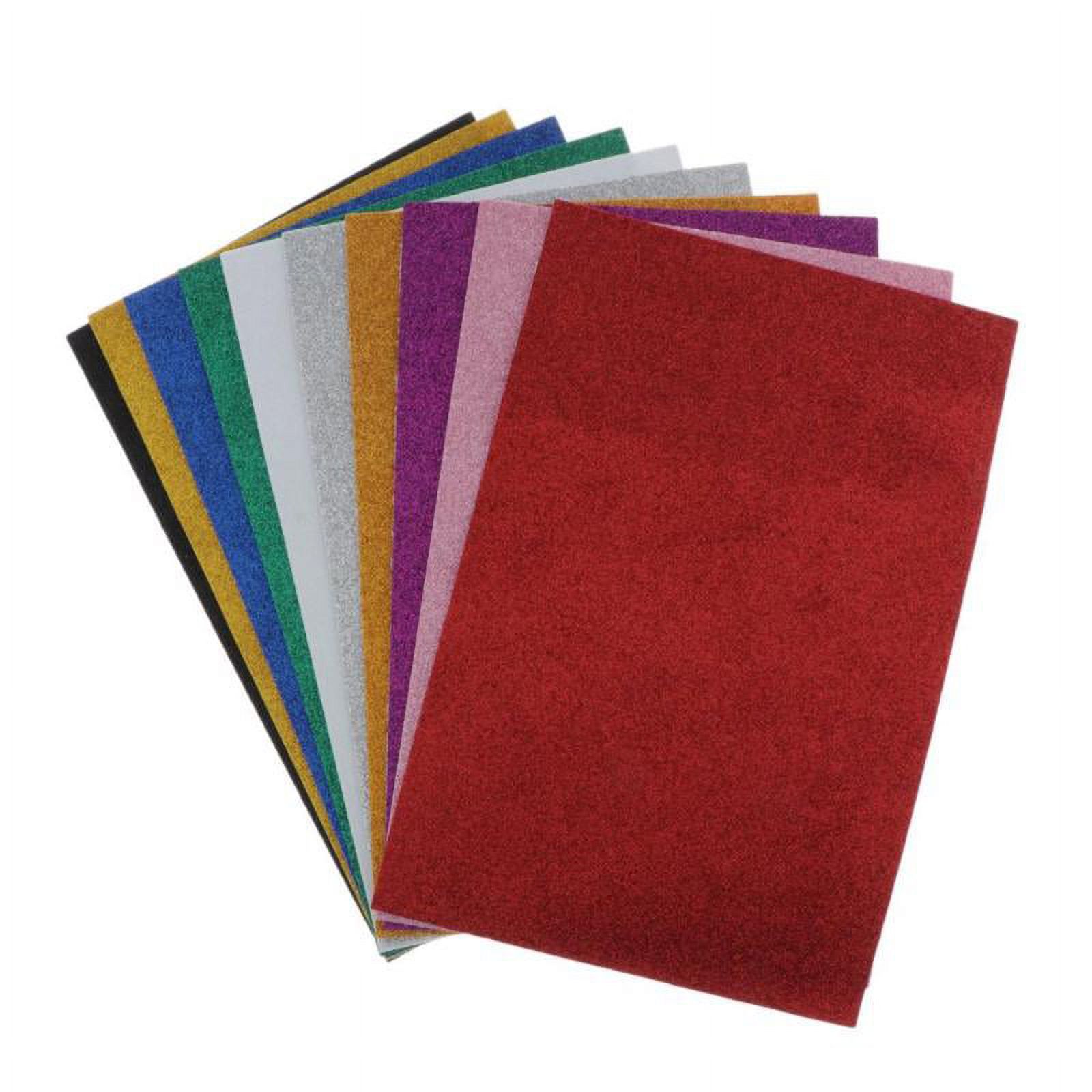 10pcs Glitter EVA Foam Sheets Adhesive Craft Foam Sheets Colorful