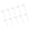 thumbnail image 1 of 10pcs Glitter Paper Topper Cake Cupcake Sticks Birthday Wedding Decoration Gold / Color, 1 of 8