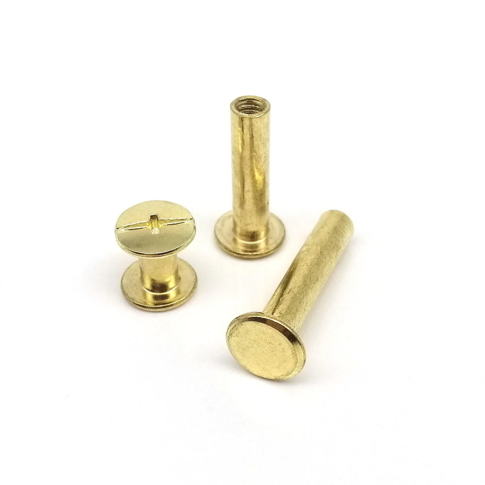 10pcs Golden Silver Black M5x450mm Leather Bag Belt Photo Scrapbook