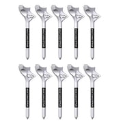 10pcs Golf Tees Wear Resistant Portable Oblique Insertion Decrease Friction Professional Increase Distance Compact 10 Degrees Golf Ball Tees G