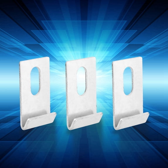 10pcs Greenhouse Base Clips Sliver Metal Fixings Attaches Kit Tool