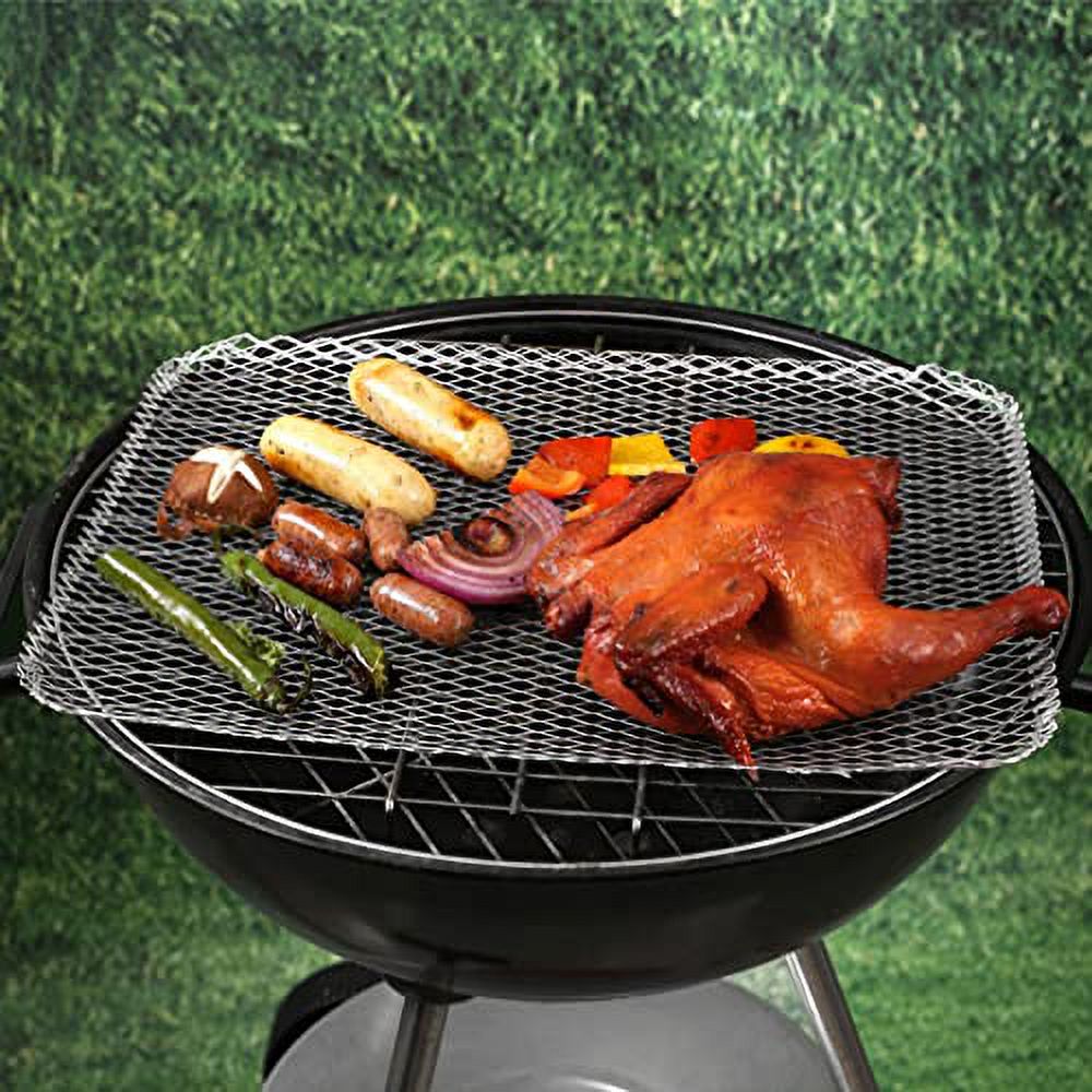 10pcs Grill Topper Rectangular Grill BBQ Disposable Grill Toppers