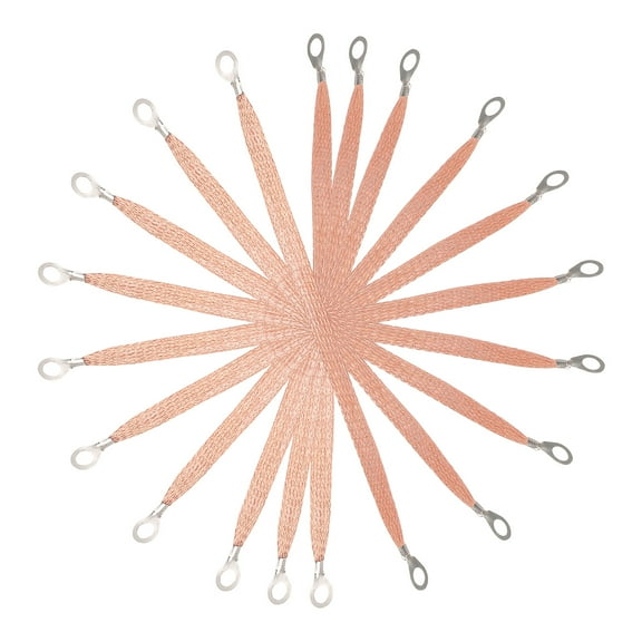 10pcs Ground Strap Copper Grounding Cable Straps Professional Vehicle Ground Straps