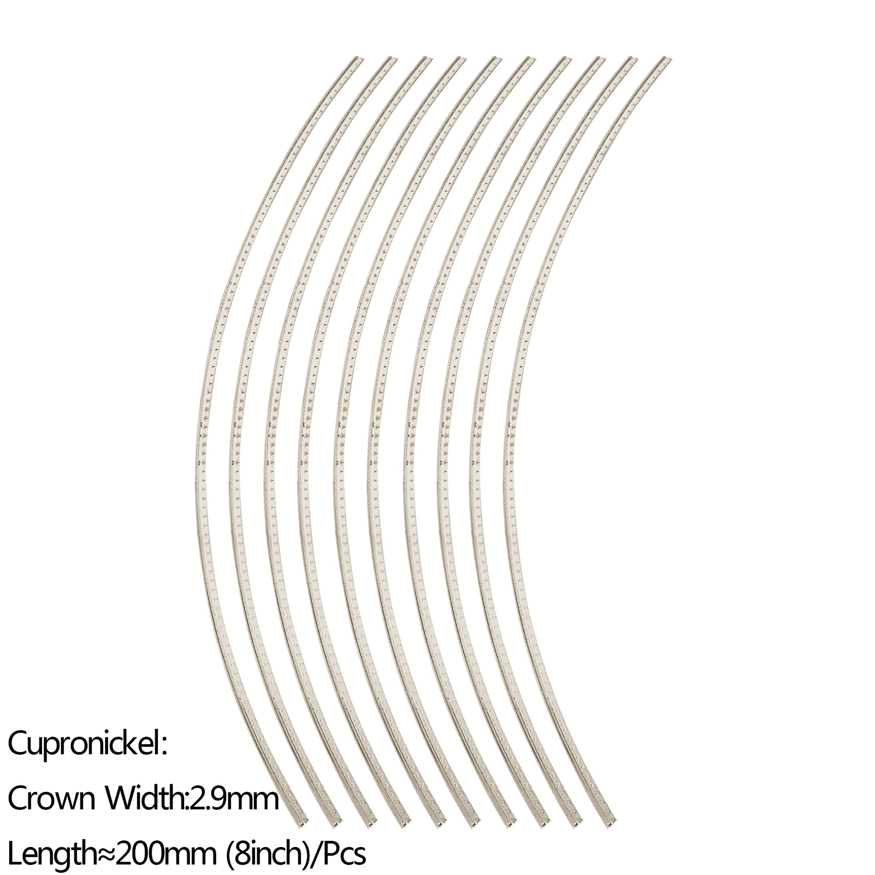 10pcs Guitar Fret Wires Classical Guitar Fret Wires Folk Guitar Frets