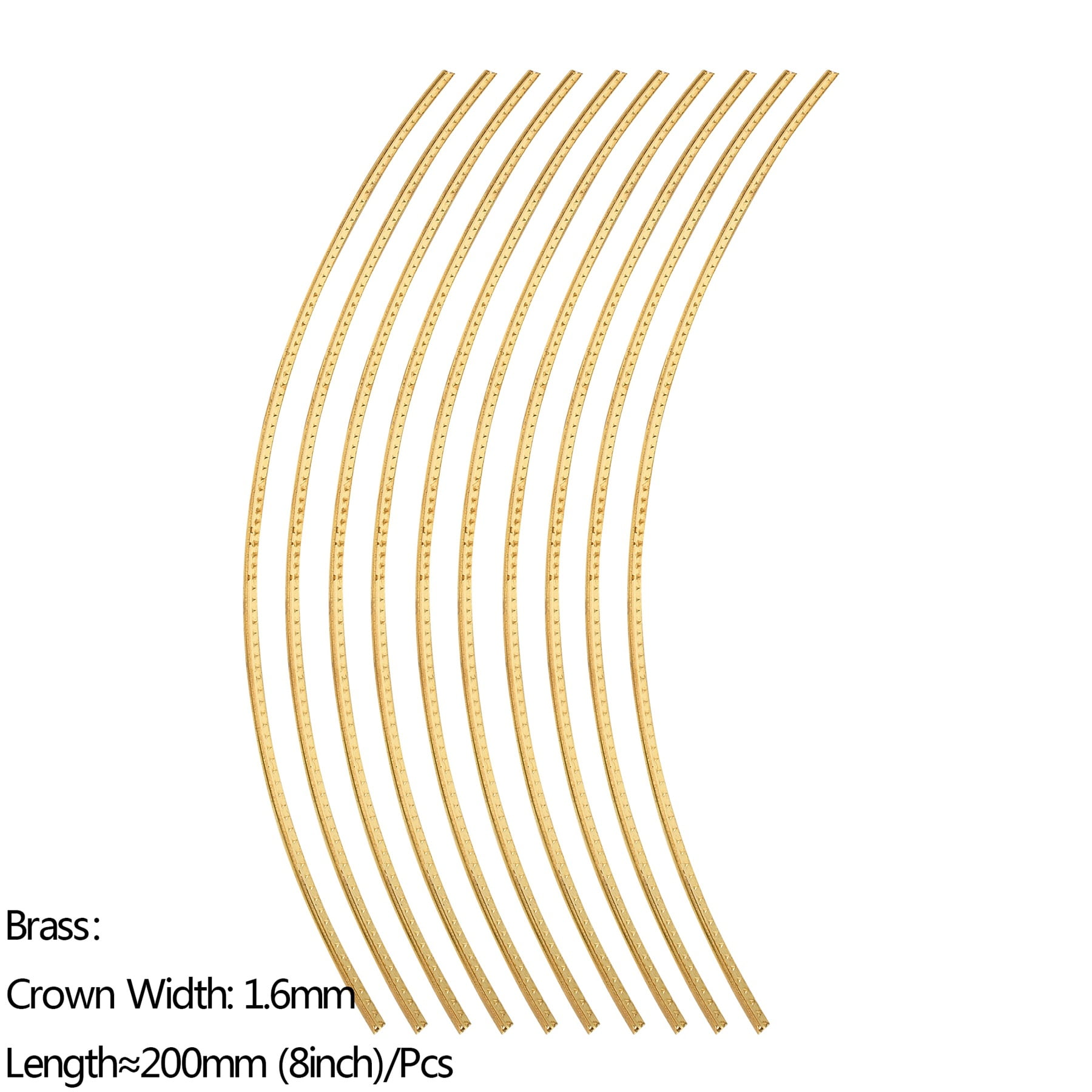 10pcs Guitar Fret Wires Replacement Guitar Brass Fret Wire Guitar Accessories Classical Guitar