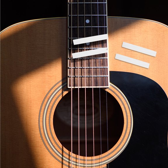 10pcs Guitar Sheet White Shell Block Inlay Material for Banjo Musicians