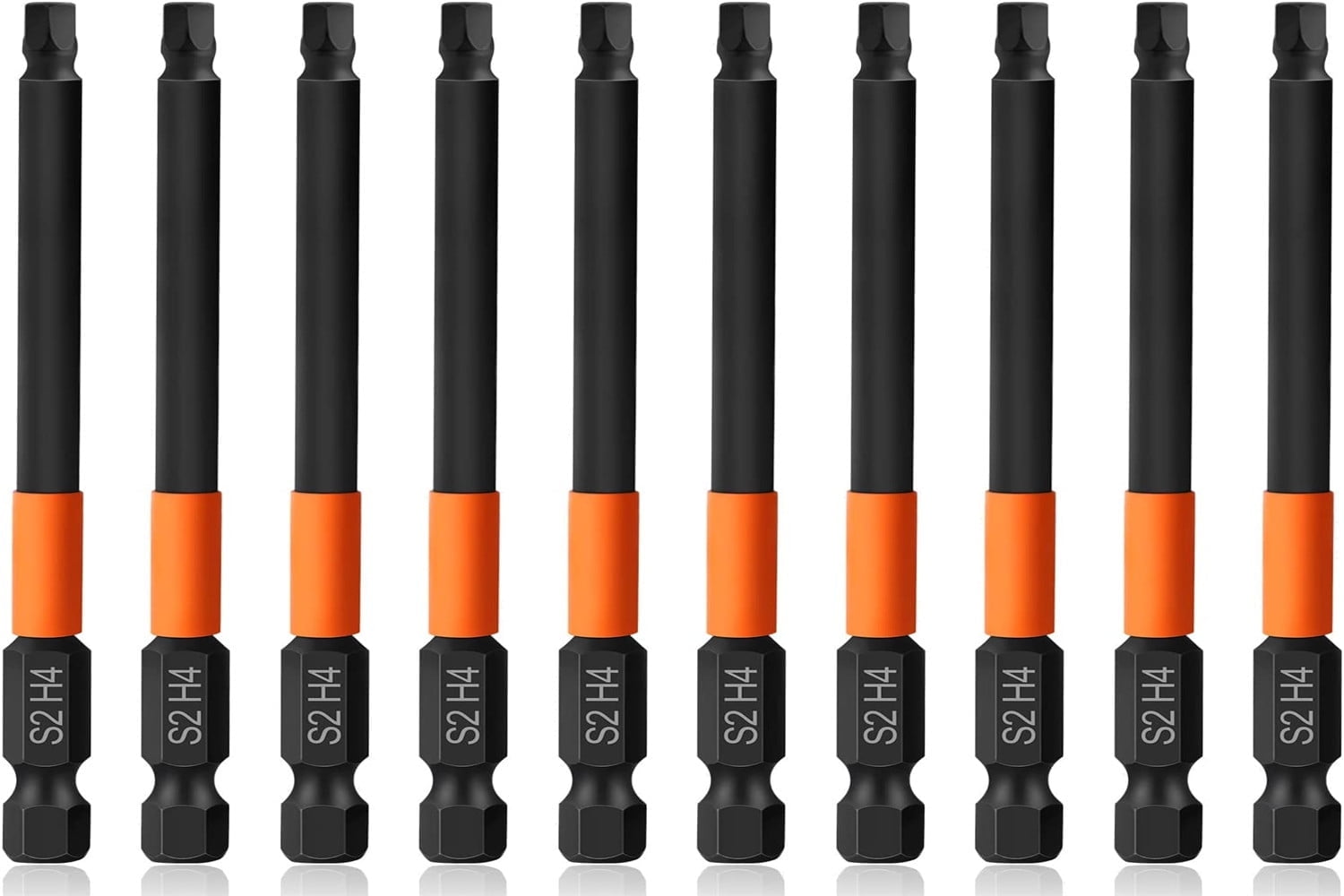 10pcs H4 Hex Driver Set, 1/4 Inch Hex Bits Set, 100mm Hex