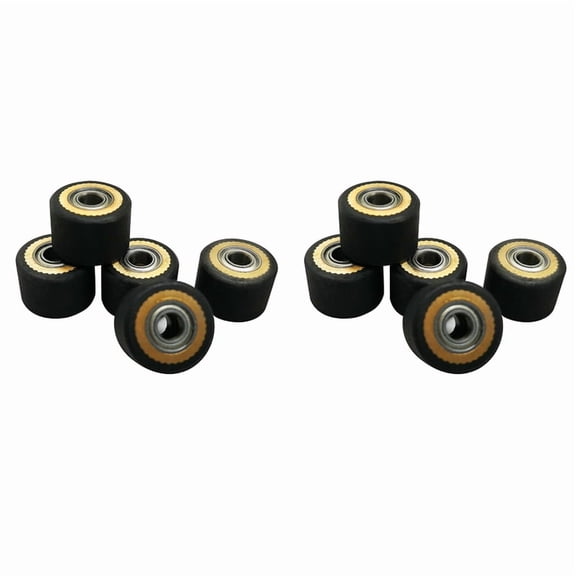 10pcs HQ Pinch Roller 4x11x16mm Plotter Cutter Roller for GCC Rabit Pcut Mimaki Graphtec Iolion Cutter Plotter,10x paper wheel,Photo Color