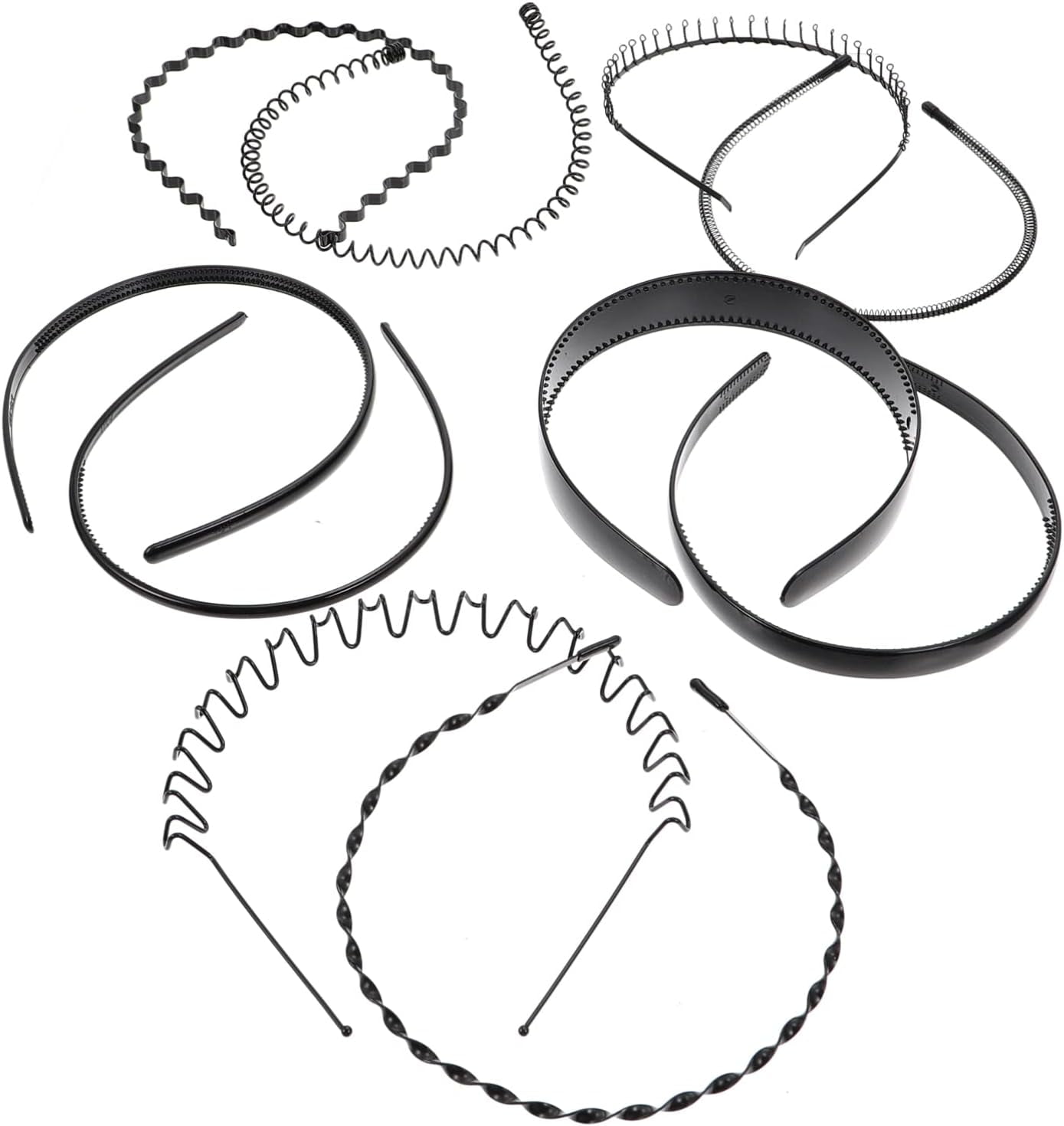 10pcs Hairband Makeup Nonslip Slip Women Non Accessory Headwear Wavy