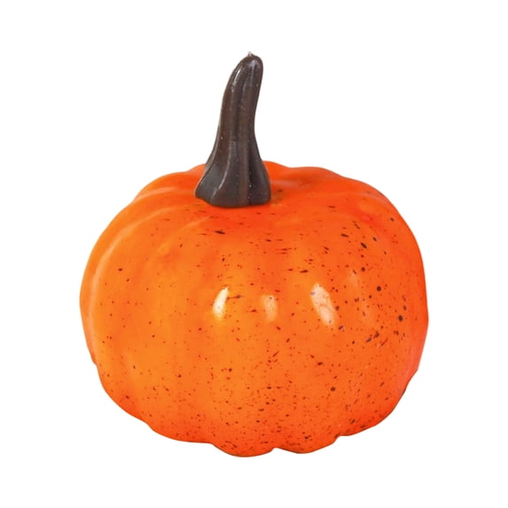 10pcs Halloween Foam Pumpkin Decorations Dark Green Artificial Pumpkins for Fall Home Decor Table Centerpiece Halloween Party Supplies Seasonal Props, 1Pack Saffron