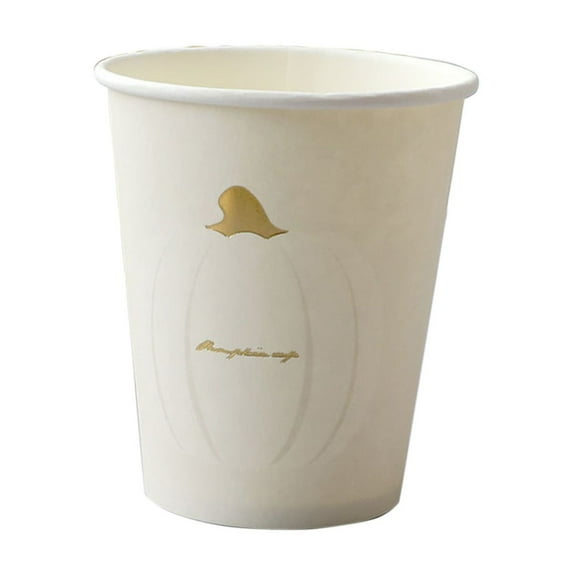 10pcs Halloween Paper Cup, 3.5 Inch High Party Dinner Cup Thanksgiving Harvest Fall Decorations for Parties, Picnic and Family Gatherings