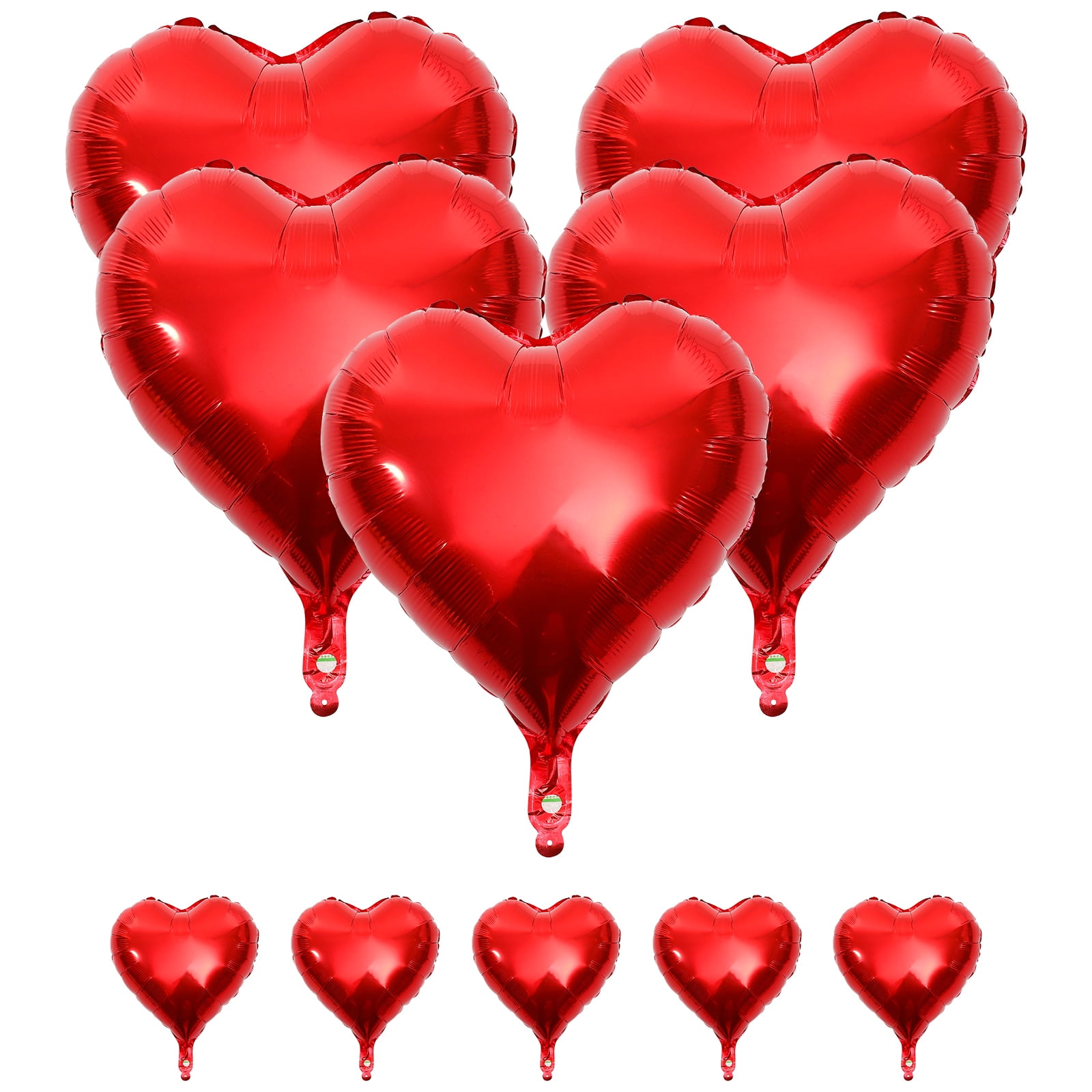 10pcs Heart Shape Balloons Party Decorative Balloons Foil Balloon Party Decorations