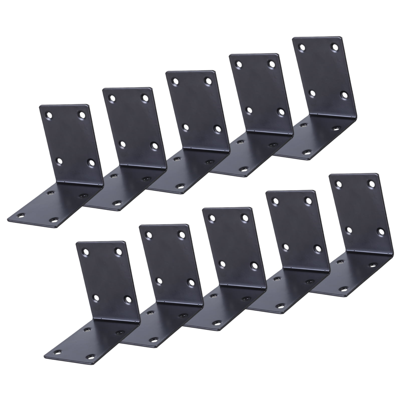10pcs Heavy Duty Steel L Angles Brackets Heavy Duty 90 Degree Steel L Brackets Easy to Use for Corner Shelf Support