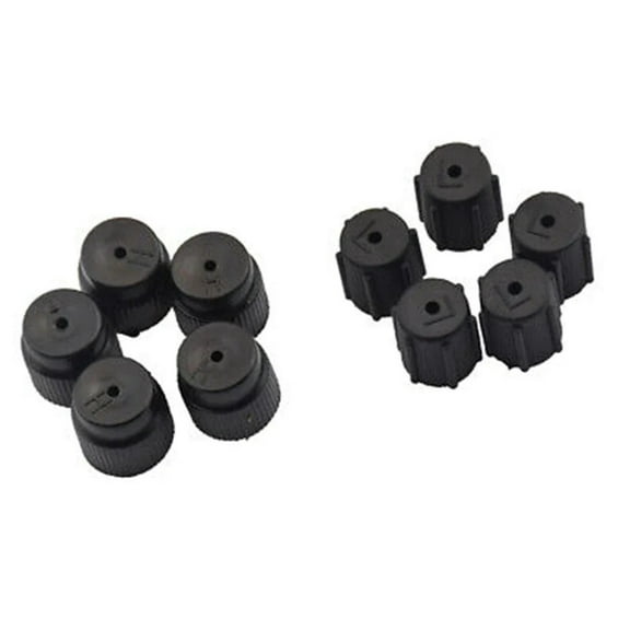 10pcs High/Low Pressure Air Conditioner Cap Set R134a AC Sealing Cap For Universal Fit Suitable For Car AC Replacement