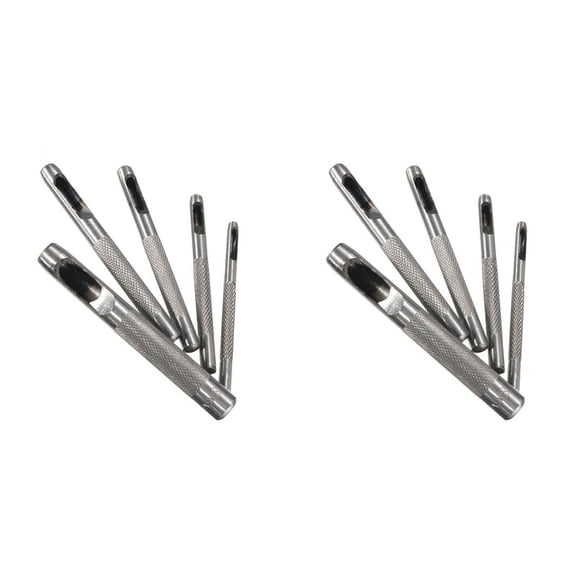 10pcs Hole Leather Belt Cutter Craft Hollow Punch DIY Tool 3mm-8mm Set Puncher