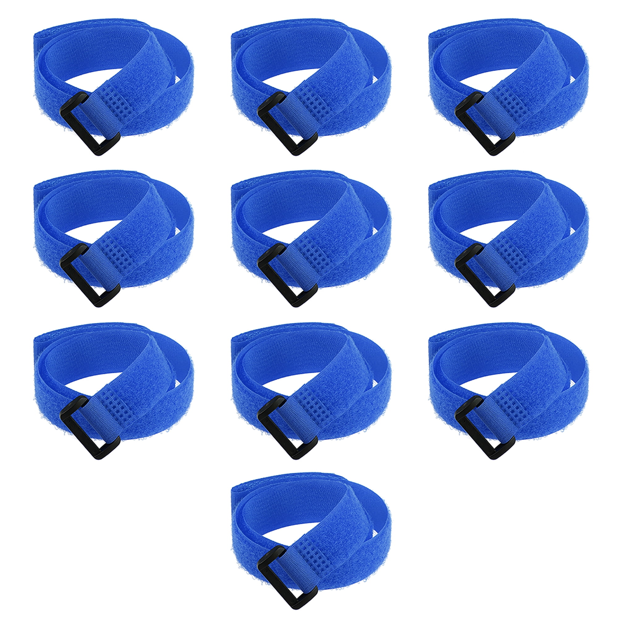 10pcs Hook and Loop Straps 1inch x 24inch Securing Straps Reusable