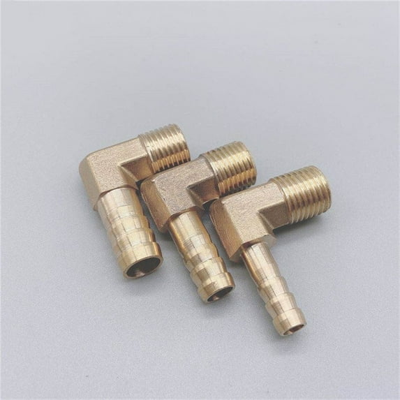 10pcs Hose Barb Fitting Elbow 6mm 8mm 10mm 12mm 16mm To 1/4 1/8 1/2 3/8" BSP Male Thread Barbed Coupling Connector Joint Adapter