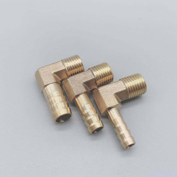10pcs Hose Barb ID 6-19mm 90 Degree Male Thread 1/8" 1/4" 3/8" 1/2"BSP Elbow Barbed Fitting Coupler Connector Adapter Copper
--------
,Leak Free Connections