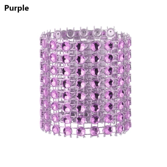 10pcs Hotel Kitchen Gadgets Christmas Ornament Towel Holder Table Decoration Napkin Rings Napkin Buckle PURPLE