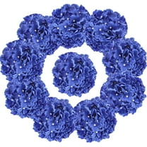 10pcs Hydrangea Artificial Flowers Ivory White Fake Hydrangea Silk Flowers Heads with Stems Faux Flowers Centerpiece Table Decorations for DIY Wedding Baby Shower Party Shop Home (Ivory)